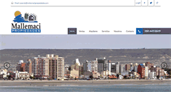 Desktop Screenshot of mallemacipropiedades.com